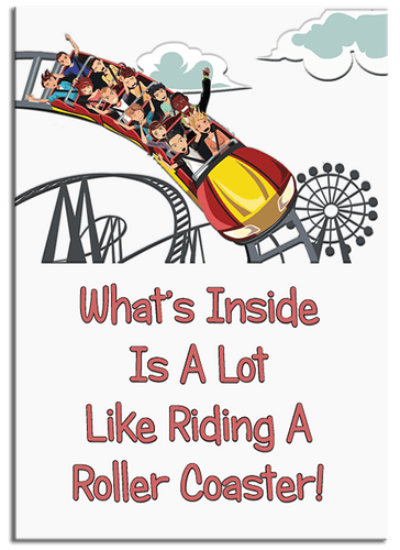Roller Coaster greeting card from butterflyers.com