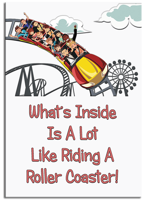 Roller Coaster Greeting Card Card Only Butterflyers