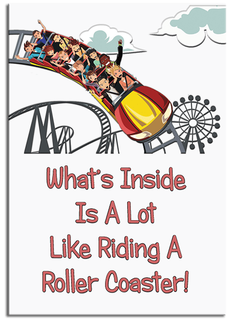 Roller Coaster greeting card from butterflyers.com