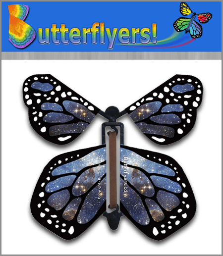 Stardust Wind Up Flying Butterfly For Greeting Cards from Butterflyers.com