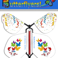 Packaged Surprise Wind Up Flying Butterfly For Explosion Boxes and Greeting Cards by Butterflyers.com