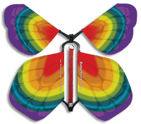 
              Tye Dye Rainbow Surprise Wind Up Flying Butterfly for greeting cards from butterflyers.com
            