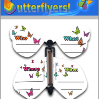 Invitation Wind Up Flying Butterfly For Greeting Cards by Butterflyers.com