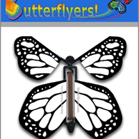 Color Me Monarchy Wind Up Flying Butterfly For Greeting Cards by Butterflyers.com