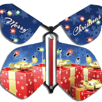 Wind Up Flying Christmas Butterfly For Greeting Cards and explosion boxes by Butterflyers.com