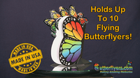 
              Rainbow Monarch Exploding Flying Butterfly Booklet From Butterflyers.com
            