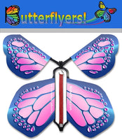 
              Packaged Cobalt Pink Wind Up Flying Butterfly For Greeting Cards by Butterflyers.com
            