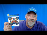 
              Santa Christmas Card With Flying Butterfly
            