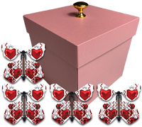 
              Pink Mother's Day Exploding Butterfly Gift Box With Big Hearts Wind Up Flying Butterflies from butterflyers.com
            