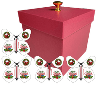 
              Red Exploding Butterfly Christmas Box With Santa Christmas Flying Butterflies from butterflyers.com
            