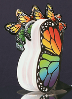 
              Rainbow Monarch Exploding Flying Butterfly Booklet From Butterflyers.com
            