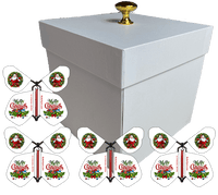 
              White Exploding Butterfly Christmas Box With Santa Christmas Flying Butterflies from butterflyers.com
            